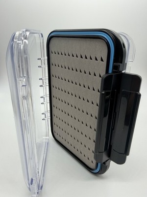 Waterproof Large Fly Box DoubleSided, Clear Lid, Easy Grip Foam