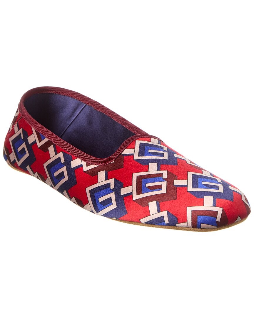 Мужские атласные тапочки от Gucci 35490₽