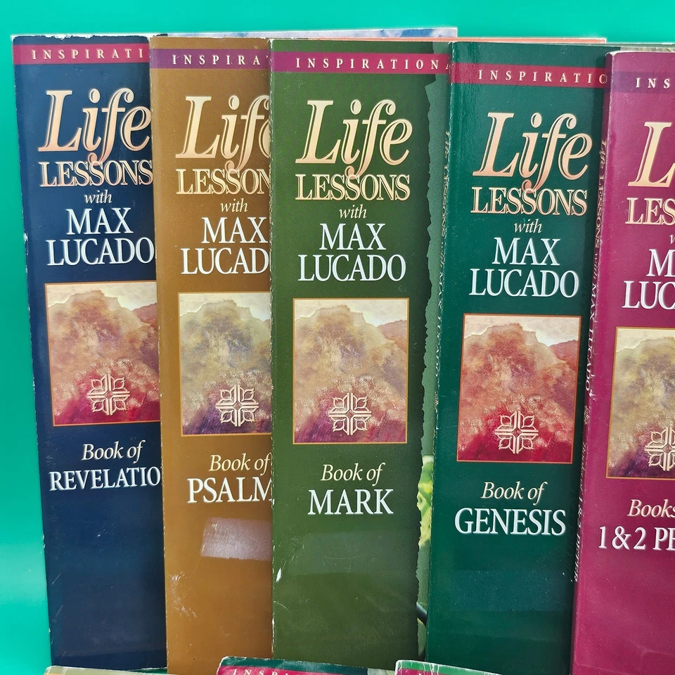 Lot of 10 LIFE LESSONS With MAX LUCADO Inspirational Bible Study Series Books Foto 2 de 4