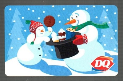 DAIRY QUEEN Snowmen Having Ice Cream ( 2022 ) Gift Card ( $0 )