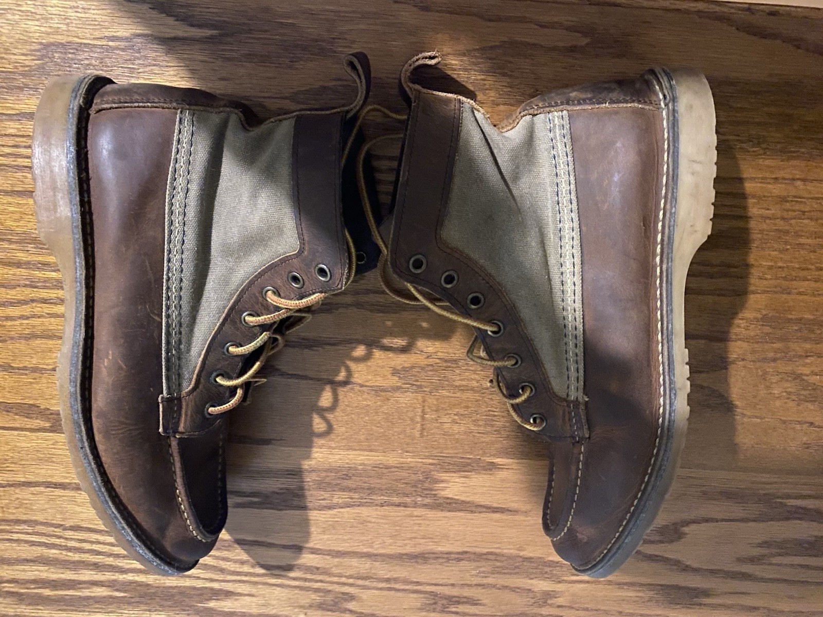 DISCONTINUED RED WING WEEKENDER CANVAS MOC 3335 Men’s Sz 9D EUC Rare image 5