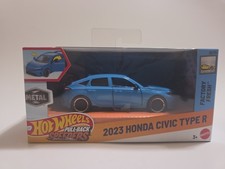 Hot Wheels Pull-Back Speeders 2023 Honda Civic Type R [Blue] 1:43 Diecast NEW