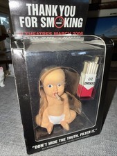 Ceramic Smoking Baby Cigarette Incense Burner Novelty Accoutrements Vtg NRFB