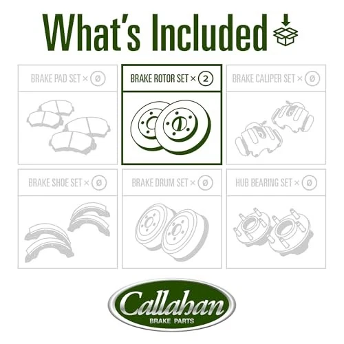 Front Brakes For Honda Passport Isuzu Axiom Rodeo Replacement Brake Rotors - Imagem 2 de 4