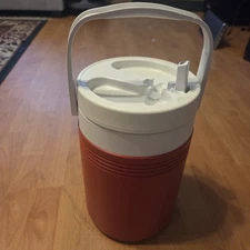 COLEMAN 5690 Half Gallon Red & White Cooler Thermos Water Jug