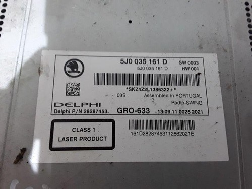 SKODA FABIA II Combi 545 Musik-Player mit GPS 5J0035161D 1.2 Benzin 23022812 - Bild 5 von 5