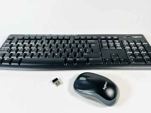 Logitech Wireless Keyboard & Mouse K270 M185 + Unifying USB Receiver Dongle