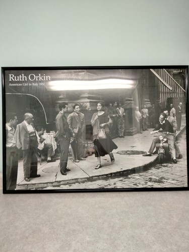 Framed American Girl in Italy 1951 by Ruth Orkin Photo Art Print Poster 24x36 - Picture 1 of 8