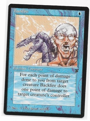 Magic the Gathering ~ MTG ~ 1x Backfire ~ LEGENDS ~ M/NM