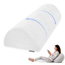 Knee Pillow for Back Sleeping, Memory Foam Bolster Pillow for Legs, Under Kne...