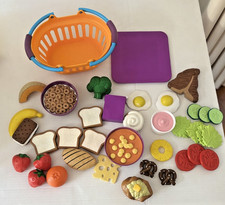 Learning Resources Misc. Lot With Toy Shopping Basket - Pre - Owned