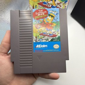 Los Simpson Bart vs the Space Mutants Nintendo Nes CIB Aut&eacute;ntico En muy buena condici&oacute;n Forma