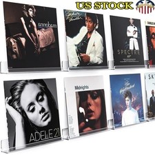 Acrylic Vinyl Record Wall Mount Display Shelf Holder Music Collectors Home Decor