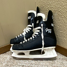 CCM Champion 90 Senior Ice Hockey Skates Size 11 Black/White Padded Liner