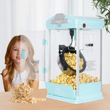 8 OZ Portable Popcorn Maker Machine Kettle Popcorn Maker with Warming Deck