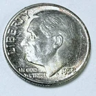 1958-P Roosevelt Dime 90% Silver Coin TONED VERY FINE DETAILS #10296