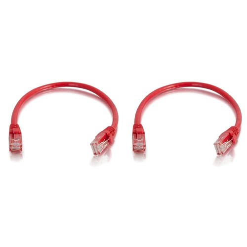 C2G 83489 3m Cat6 Booted Unshielded (UTP) Network Patch Cable - White (Pack of 2 - 第 1/4 張圖片