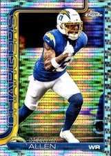 Keenan Allen 2025 Topps Chrome #155 Pulsar Refractor Los Angeles Chargers