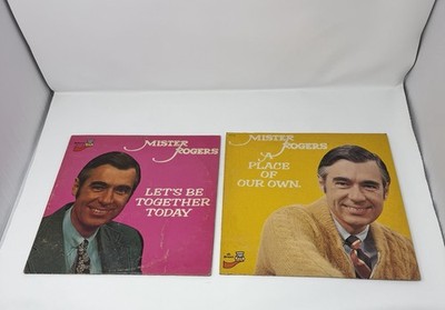 Mister Rogers Vinyl LP Records LOT of 2   Let s Be Together Today And More