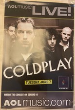 COLDPLAY X & Y 2005 Streaming Concert AOL MUSIC LIVE Promo POSTER Chris Martin