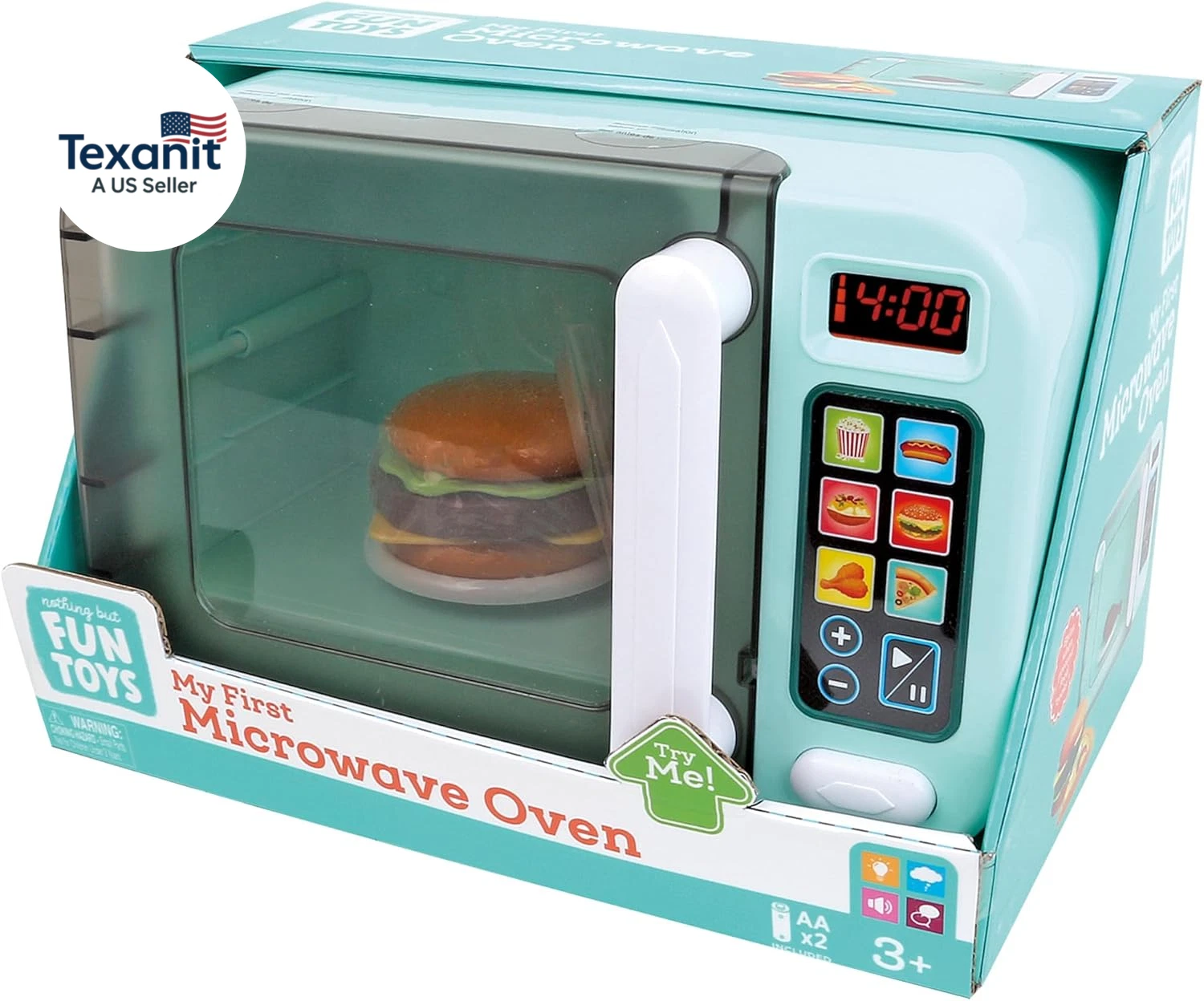 My First Microwave Lights & Sounds Playset Designed for Children Ages 3+ Years,M
