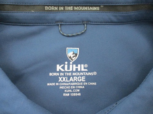 Kuhl Shirt Mens 2XL Performance Stretch Long Sleeve Button Up Outdoor Hiking - Picture 3 of 10