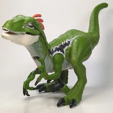 Robo Alive Dino Action Raptor Robotic Pet  Dinosaur Toy Zuru Green Tested Works 
