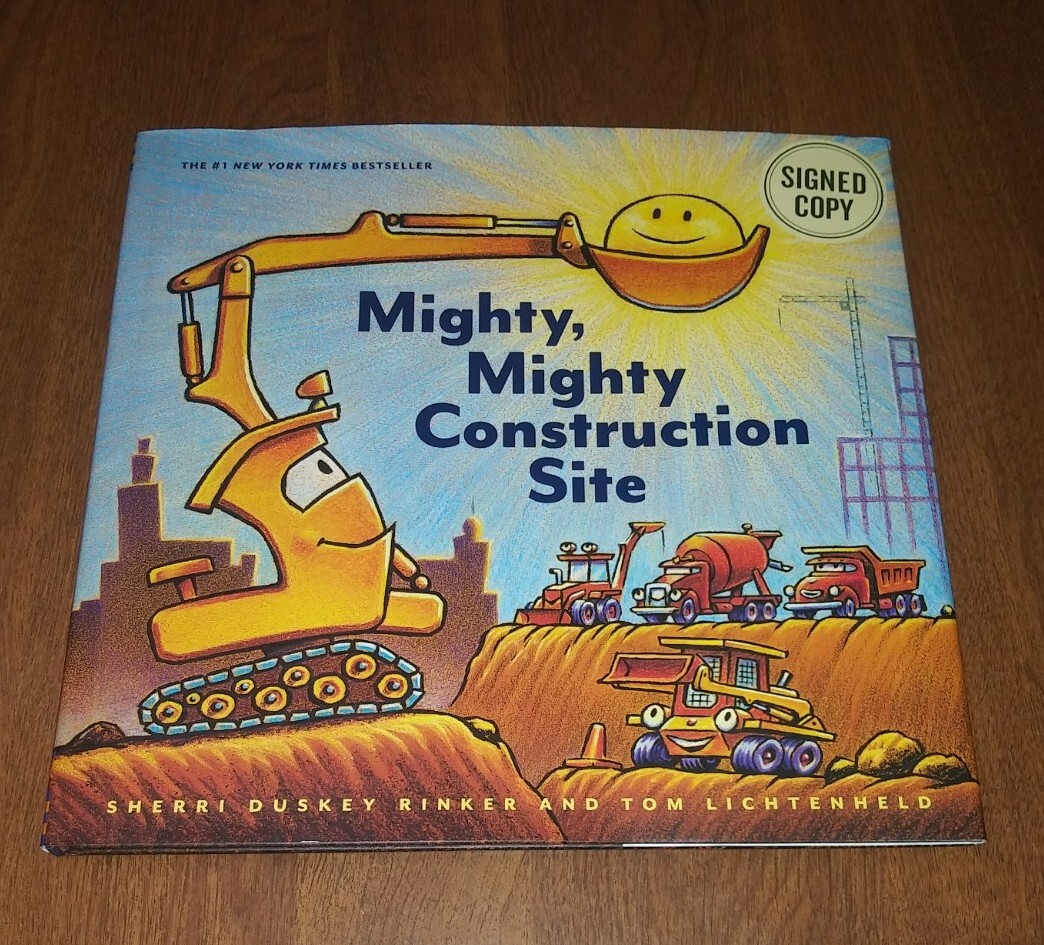 SIGNED Mighty, Mighty Construction Site Hardcover By Sherri Duskey