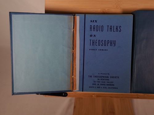 Six Radio Talks on Theosophy Full Set Bound in 2 Volumes - Ojai, CA Broadcast - Imagen 2 de 5