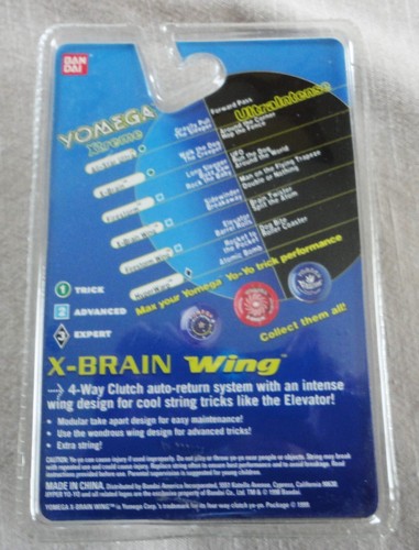 1999 New Blue Yomega X Brain Wing Yo Yo Bandai Advanced Level 2 045557015558 - Picture 3 of 5