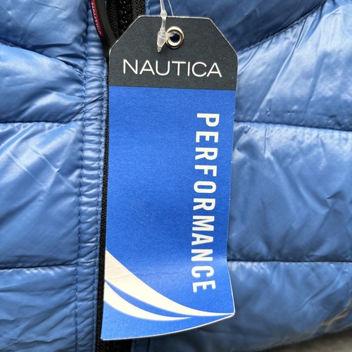 NWD Nautica Men’s Performance Water & Wind Resistant Puffer Jacket Blue Size L - Picture 4 of 4