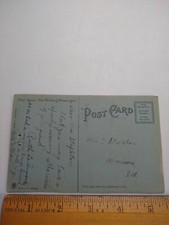 Postal De Colección DRGM 449650 Hecha en Alemania Parte Trasera Dividida Publicada Morrison Ill