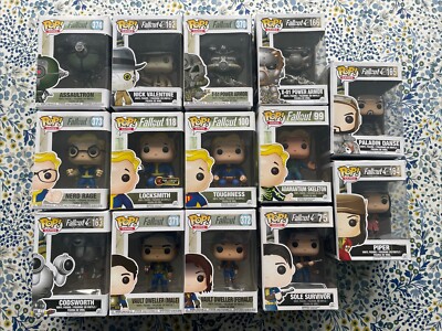 Konvolut 14 Boxed Fallout 4 Funko Pops Rare Chase VGC Power Armour Vault
