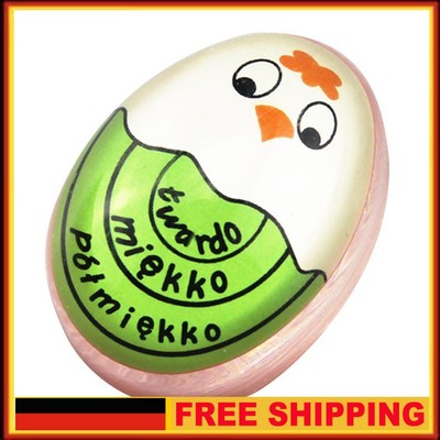 Color Changing Boiled Egg Timer Kitchen Cooking Yummy Alarm Tool (Green)
