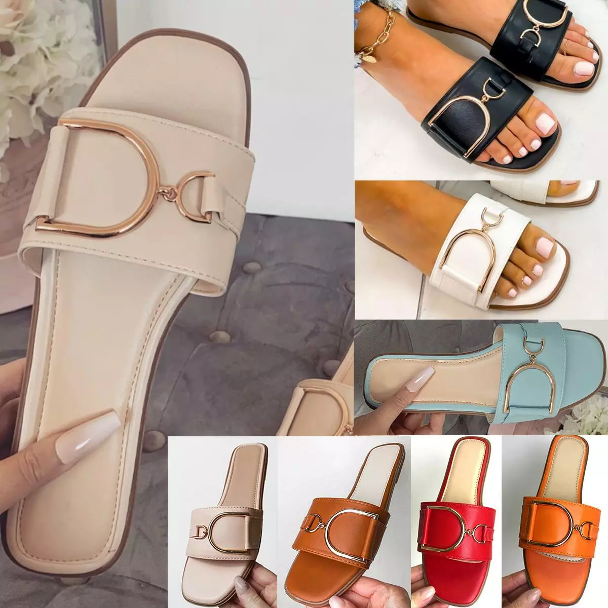 Ladies sliders size 9 hot sale