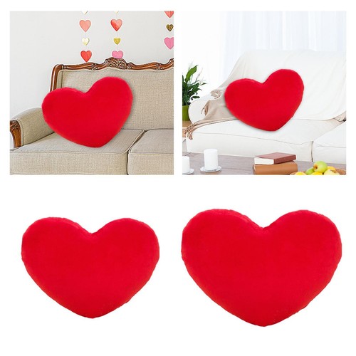 Boucle Heart Pillow MEGO Fluffy Heart Pillow, Faux Fur Decorative