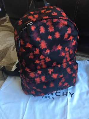 GIVENCHY Authentic Fall Floral Pattern Backpack Fall 2018 MSRP