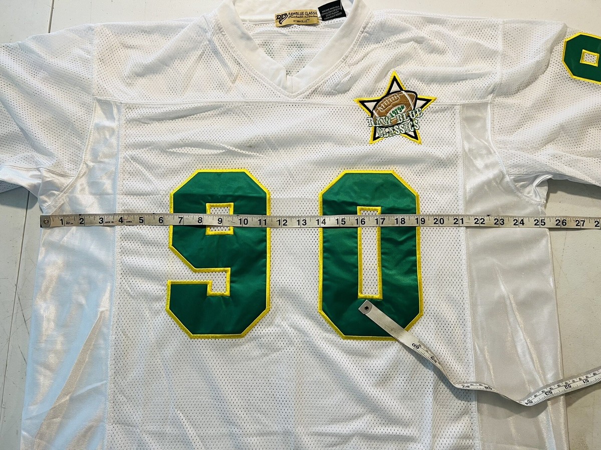 【RAW LAB】★88 フットボール マッシュ ジャージ★ VTG Raw Blue Classic Football Series #90 New York Big City