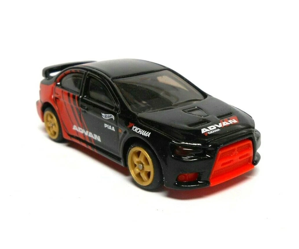 Custom 2020 Hot Wheels 08 Mitsubishi Lancer Evolution Advan Black