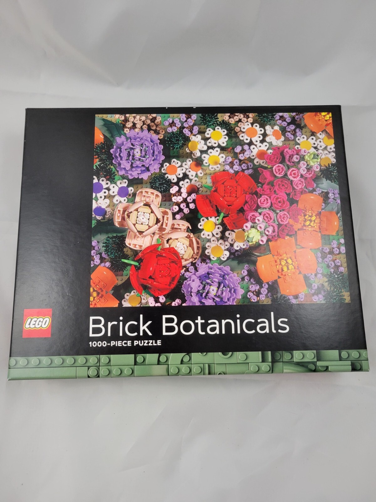 LEGO Brick Botanicals 1000-Piece Flower Jigsaw Puzzle 25x20 Inches Sealed