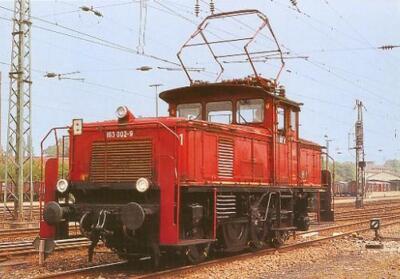 AK · Elektro-Lok 163 002 (E 63) - DB - Bhf. Korntal/Württ. - 1977 (88.06)