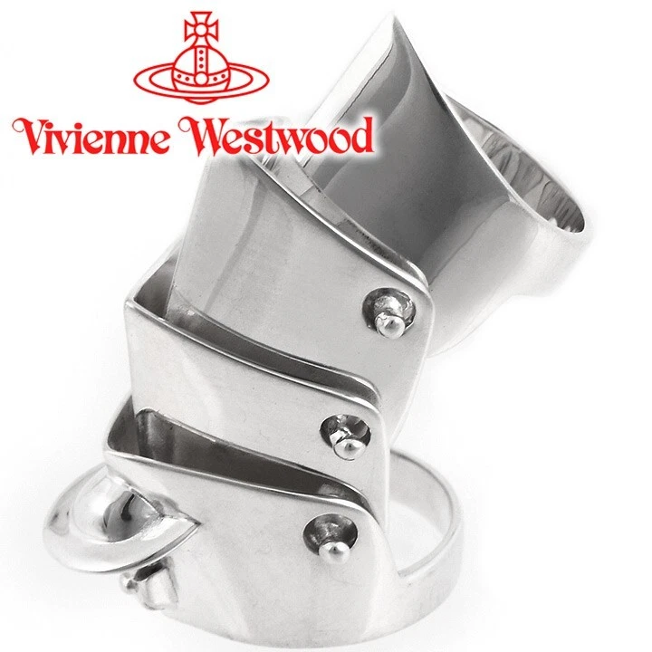 Vivienne Westwood Armour Ring Silver - Vivienne Westwood Jewellery from  Hervia UK