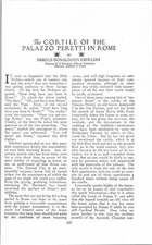 1920 Article * Cortile Palazzo Peretti Rome Italy  Harold Donaldson Eberlein