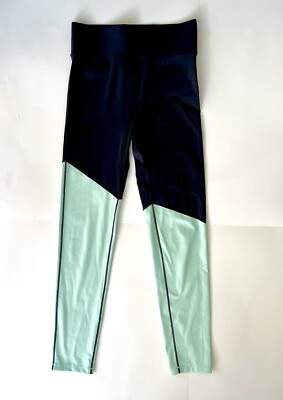 Bandier All Access High Rise Leggings Color Block Blue size Small EUC Athilesure