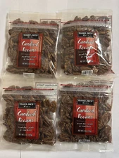 4 Packs Trader Joe's Candied Pecans 5 oz Each Pack Total 20 oz