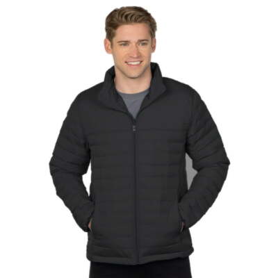 NWT 4X Big Tall Puffer Weatherproof Winter Jacket Tri-Mountain Black Canby J8260