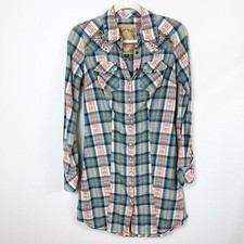 GUESS JEANS Shirt Dress w/Pearlized Snaps Size S