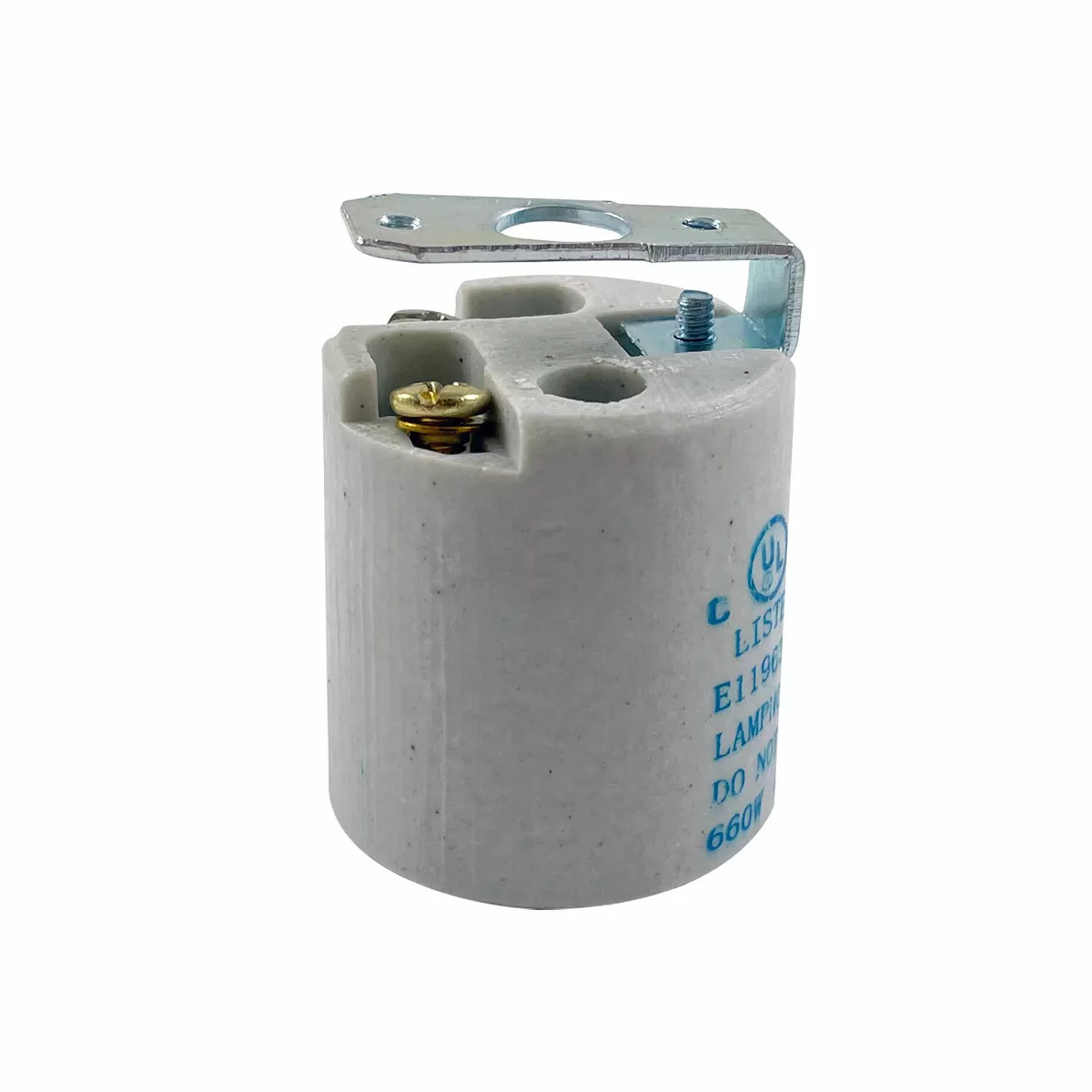 E26 E27 Medium Base Ceramic Lampholder Socket Porcelain 660W 250V Maximum