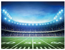 10X8FT Football Field Backdrop Photography Props Auditorium Night Game A30