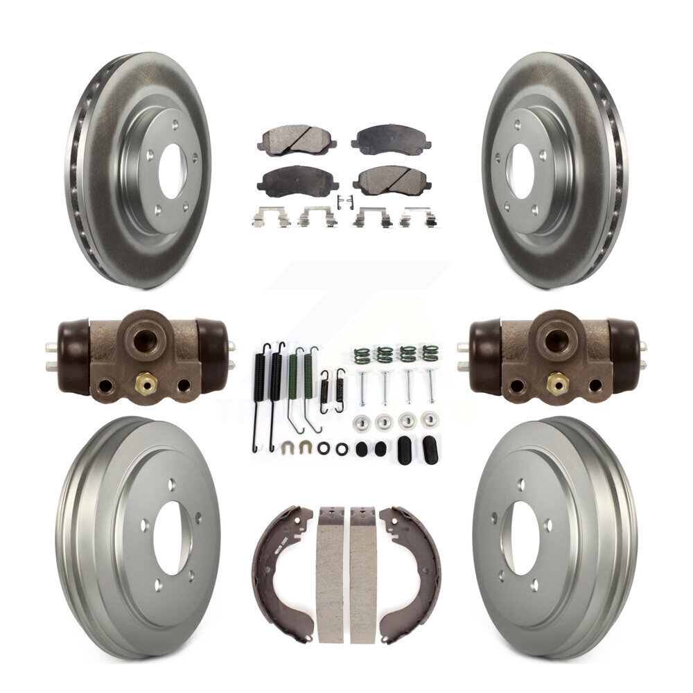 High-Performance 9-Piece Coated Brake Rotor & Pad Kit for Jeep Patriot Front & Rear